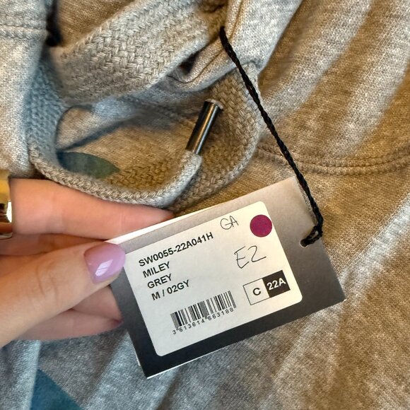 NWT Isabel Marant Miley Drawstring Hoodie Sweatshirt Kangaroo Pocket Sz Medium - Picture 3 of 8
